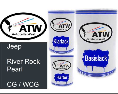 Jeep, River Rock Pearl, CG / WCG: 500ml Lackdose + 500ml Klarlack + 250ml Härter - Set, von ATW Autoteile West.